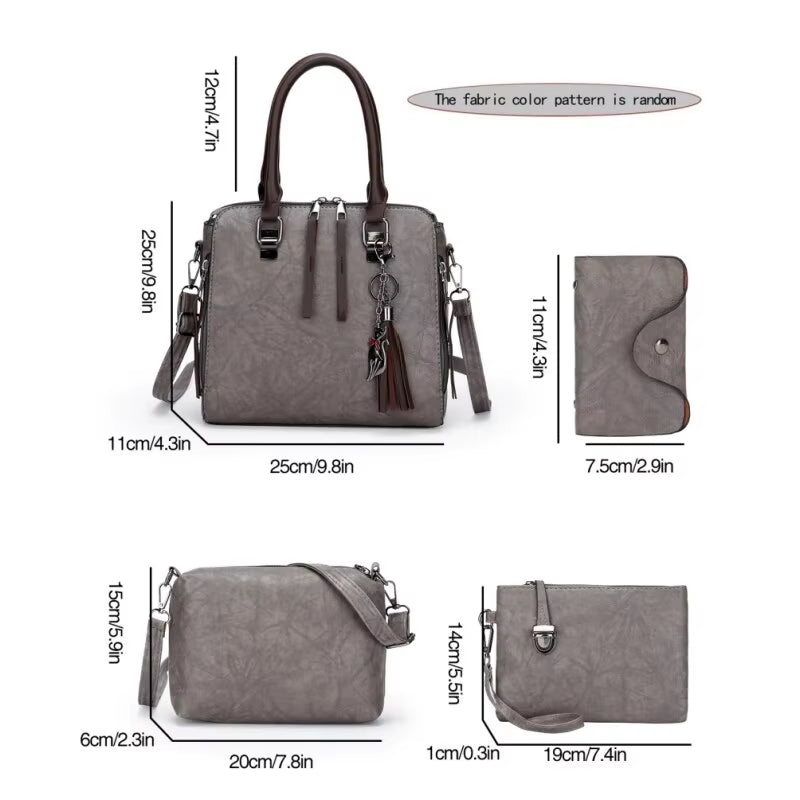 Tasselle 4-Piece Vintage Travel Set