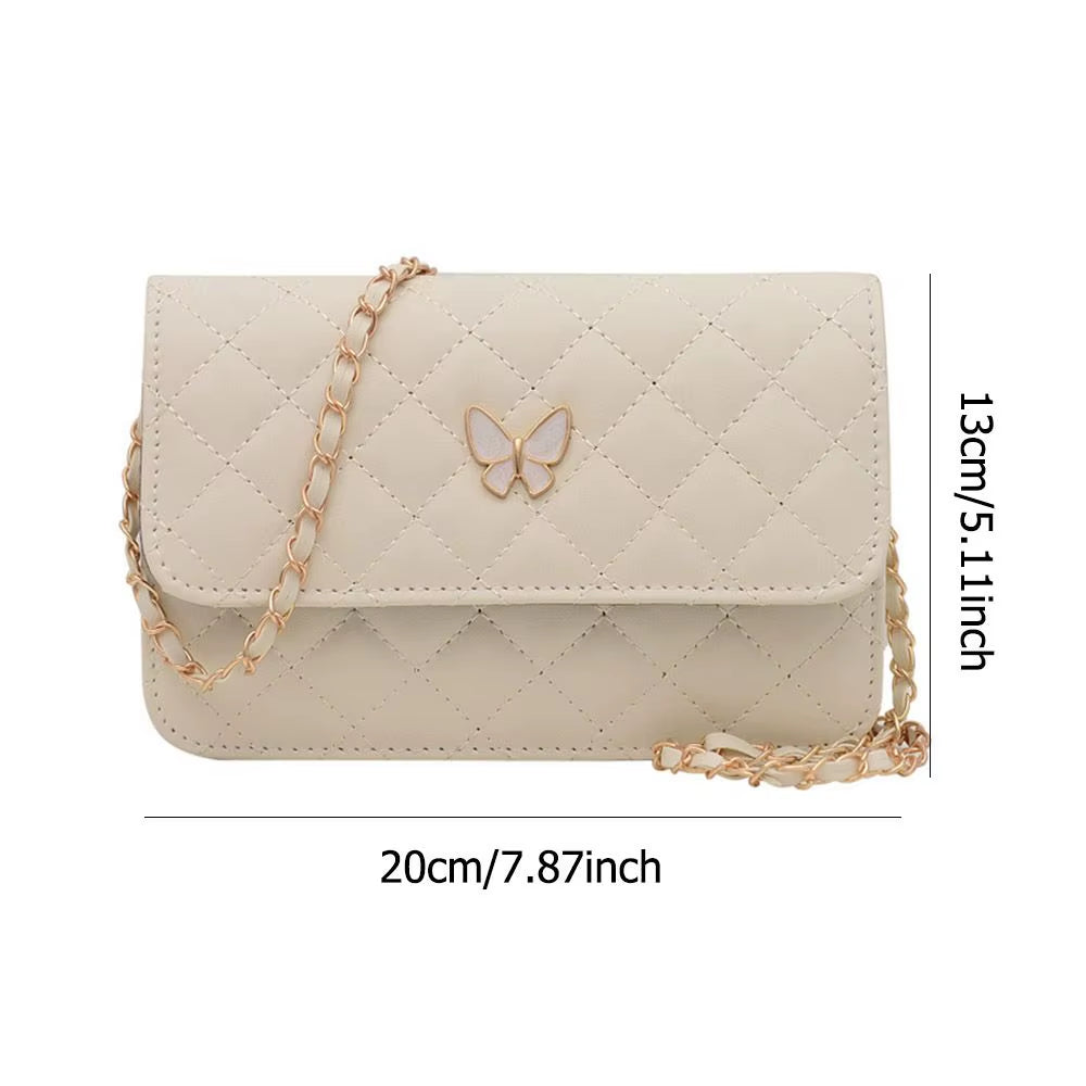 Lune Mini | Quilted Chain Crossbody