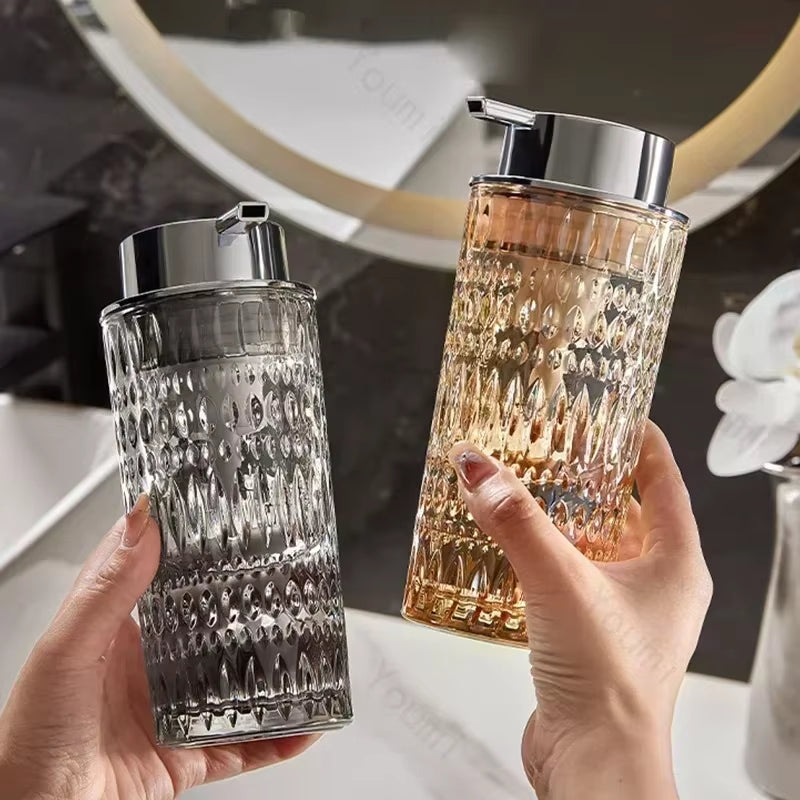 Crystal Glass Soap Dispenser – 350ml