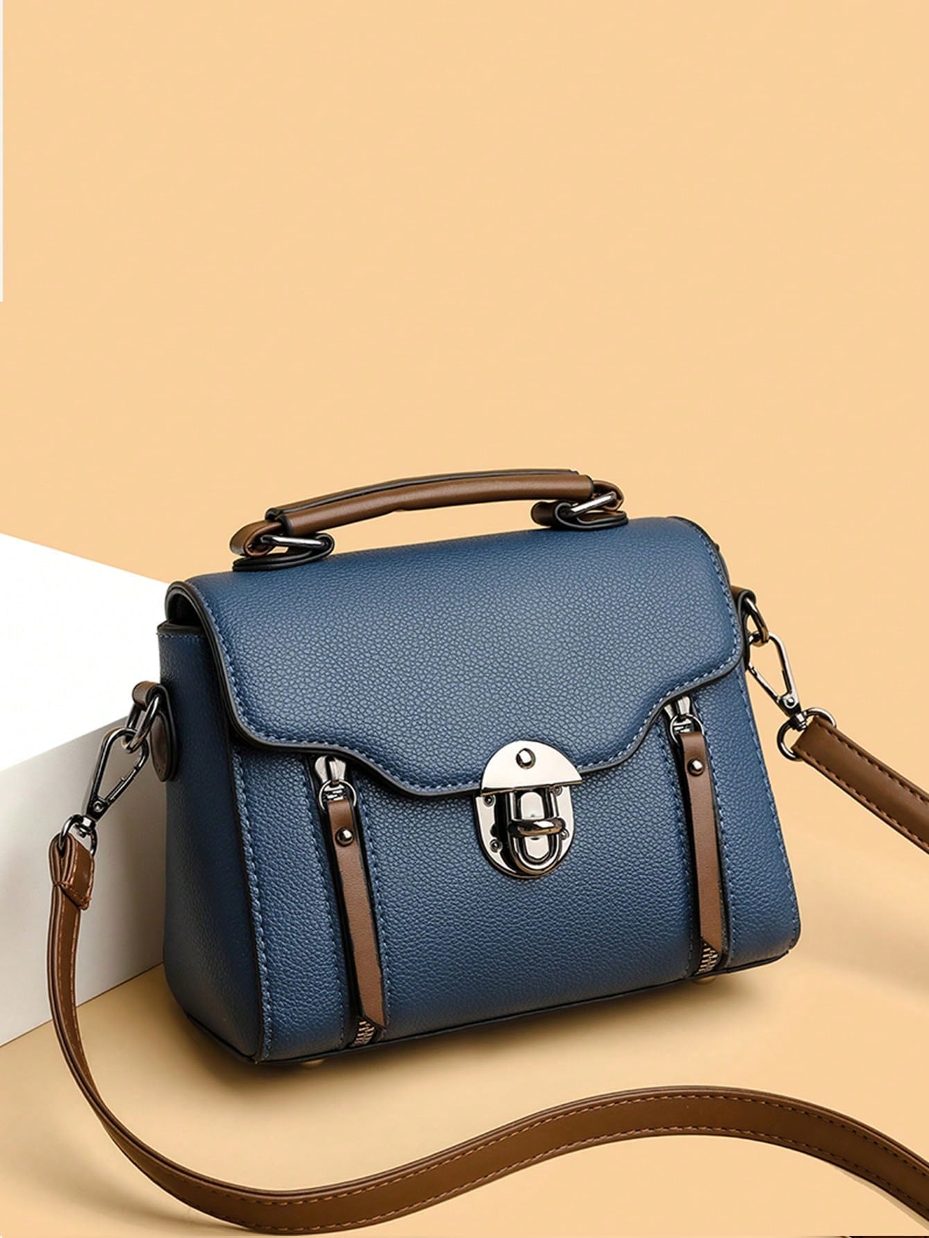 RetroLock | Convertible Patchwork Square Bag