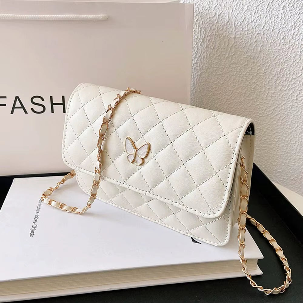 Lune Mini | Quilted Chain Crossbody
