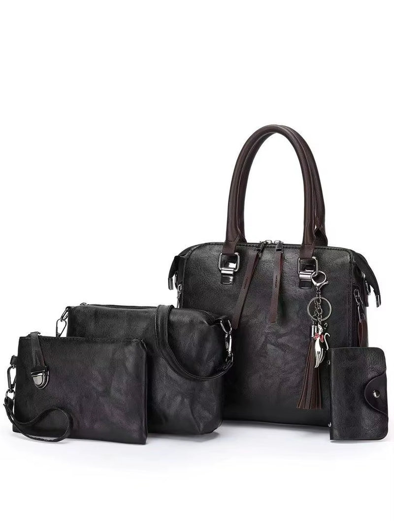 Tasselle 4-Piece Vintage Travel Set